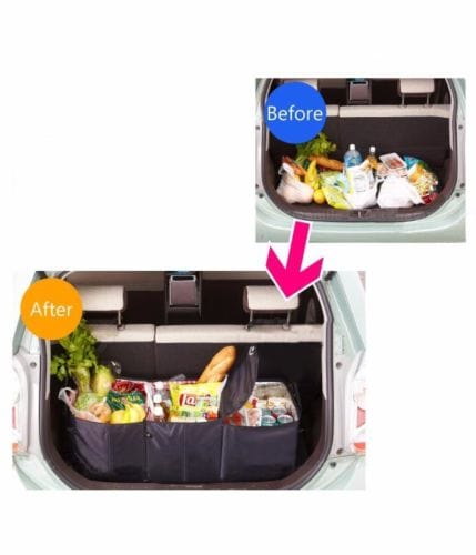 Collapsible Car Trunk Organiser with Cooler Bag V915-AU0004