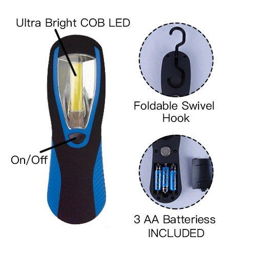 300 Lumens Ultra Bright Work Light with COB LED Technology-Black/Navy - Navy V915-BR0039-BL