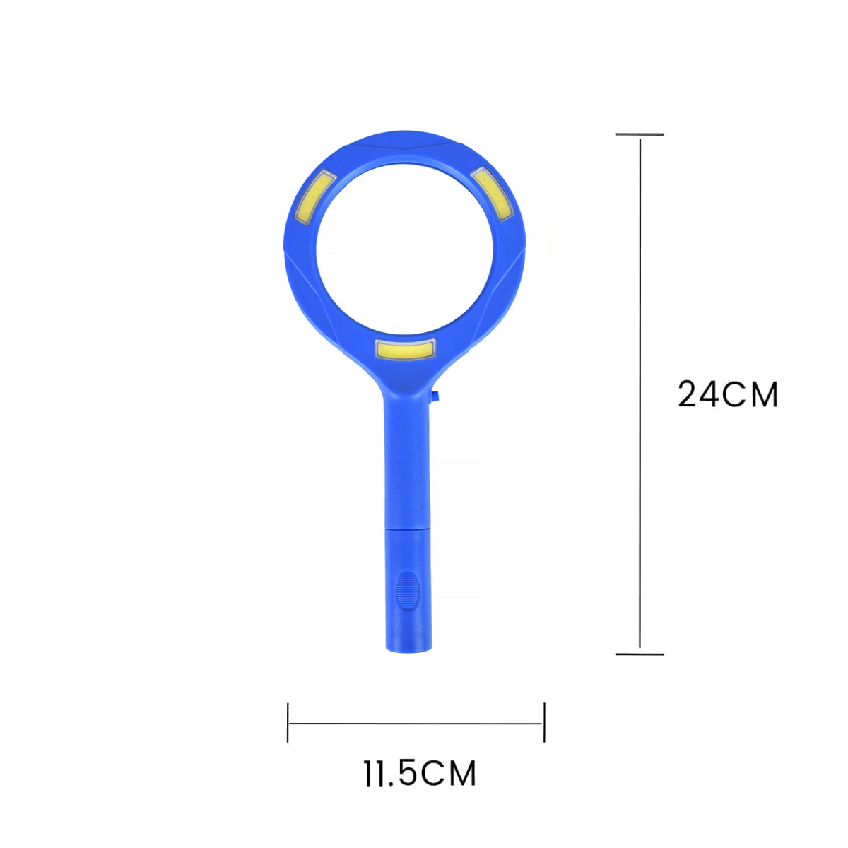 Brillar Light Up Magnifying Glass - Blue, 3x Magnification with COB LED Lighting V915-BR0044-BL