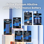 50 Pcs Brillar AA Platinum Alkaline Batteries V915-BR0047X5