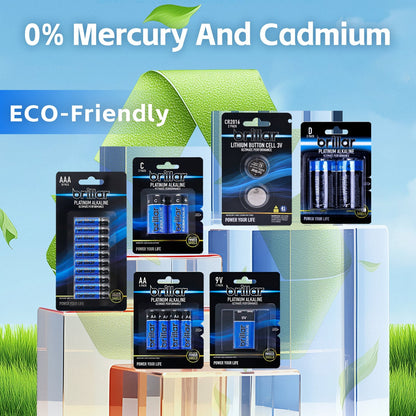 50 Pcs Brillar AA Platinum Alkaline Batteries V915-BR0047X5