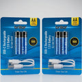 4 PCS AA USB Rechargeable LI-ION Battery V915-BR0071X2