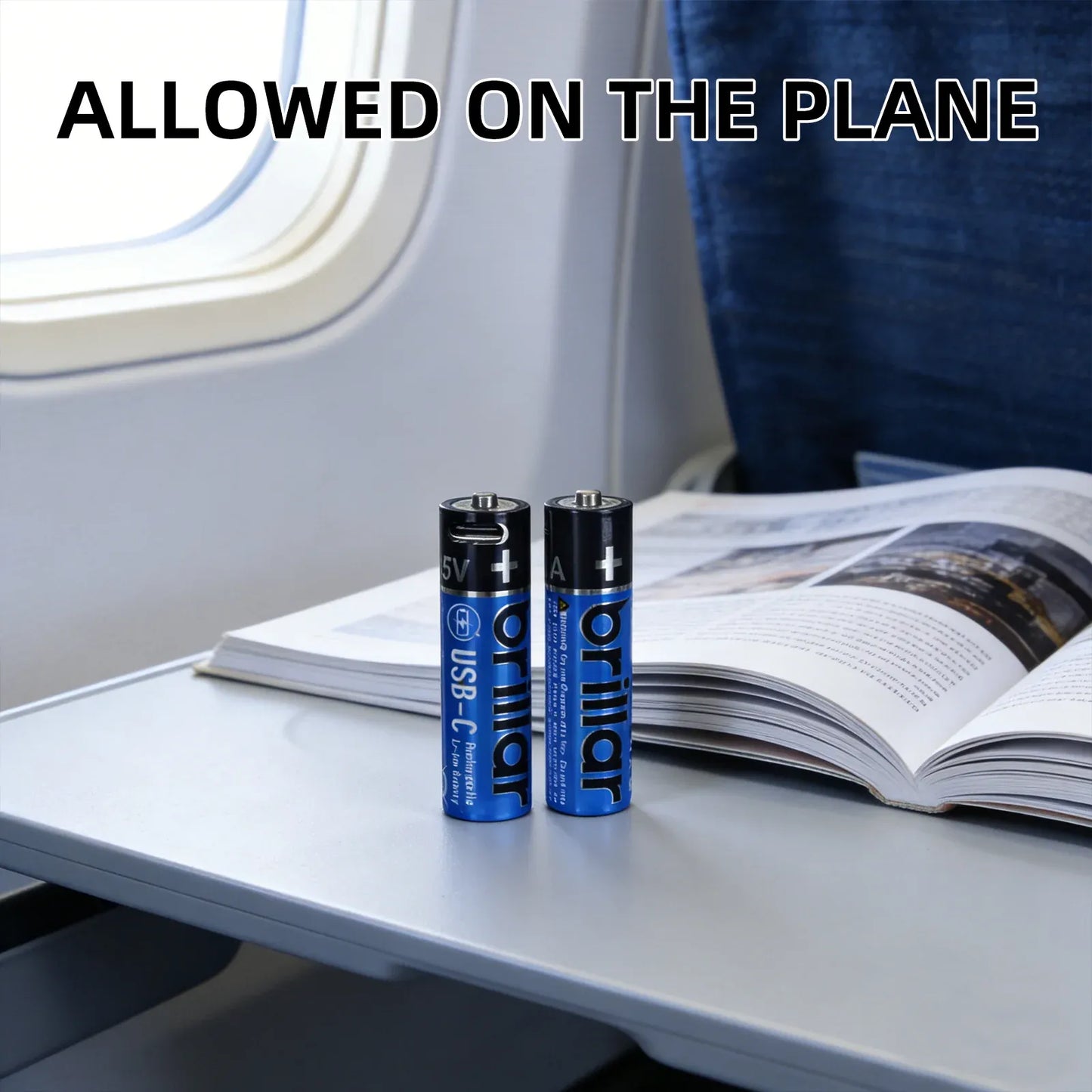 2 PCS AAA USB Rechargeable LI-ION Battery V915-BR0073