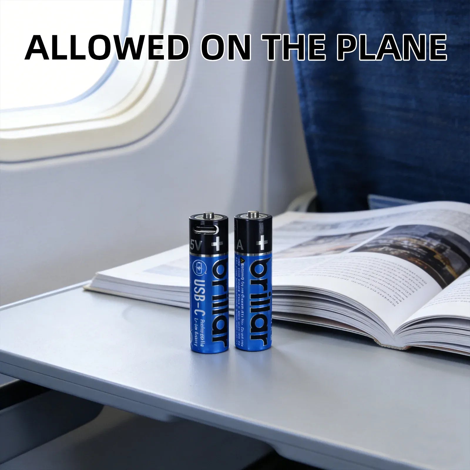 2 PCS AAA USB Rechargeable LI-ION Battery V915-BR0073