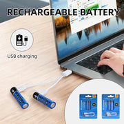 2 PCS AAA USB Rechargeable LI-ION Battery V915-BR0073