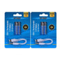 4 PCS AAA USB Rechargeable LI-ION Battery V915-BR0073X2
