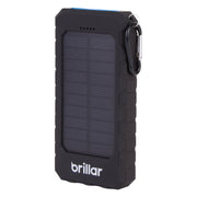 Brillar 8000mAh Solar USB Power Bank 200 Lumens LED Torch V915-BR0091