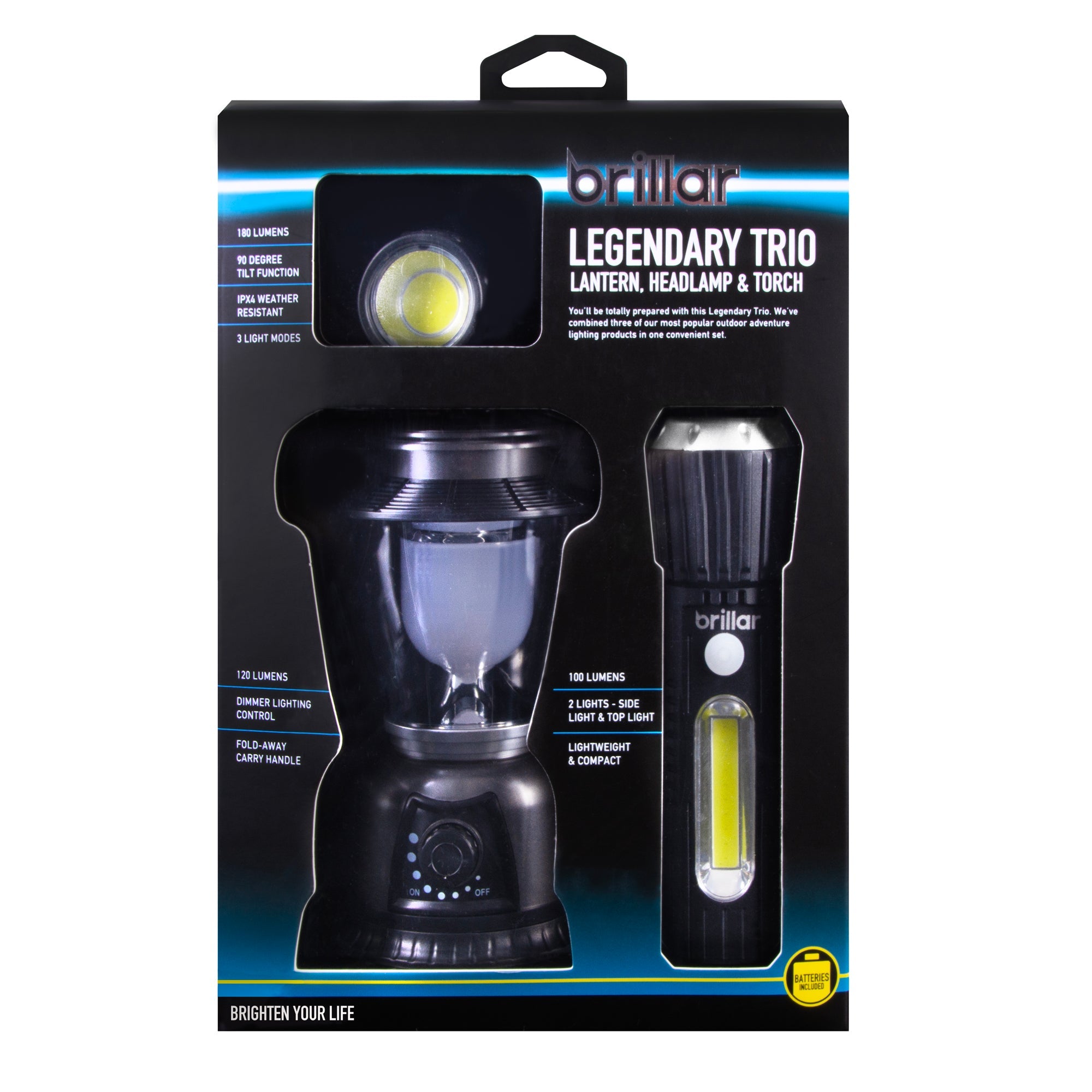 Brillar Legendary Trio Touch, Headlamp & Lantern V915-BR0093