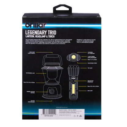 Brillar Legendary Trio Touch, Headlamp & Lantern V915-BR0093