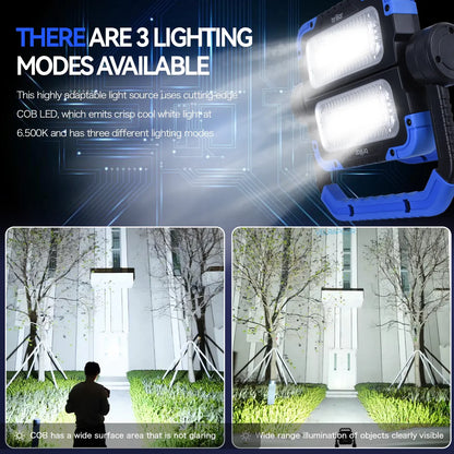 Brillar 600 Lumen Versatile 360 degrees Rotating COB LED Work Lamp V915-BR0108