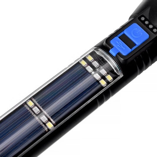 Brillar 150 Lumen Solar Power USB rechargeable Multifunction Trekking Torch V915-BR0113