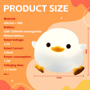 Squishy Cute Duck Night Light V915-BR0119