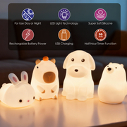 Squishy Capybara Night Light V915-BR0122