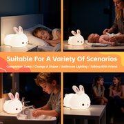 Squishy Cute Bunny Night Light V915-BR0124