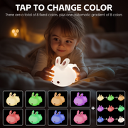 Squishy Cute Bunny Night Light V915-BR0124