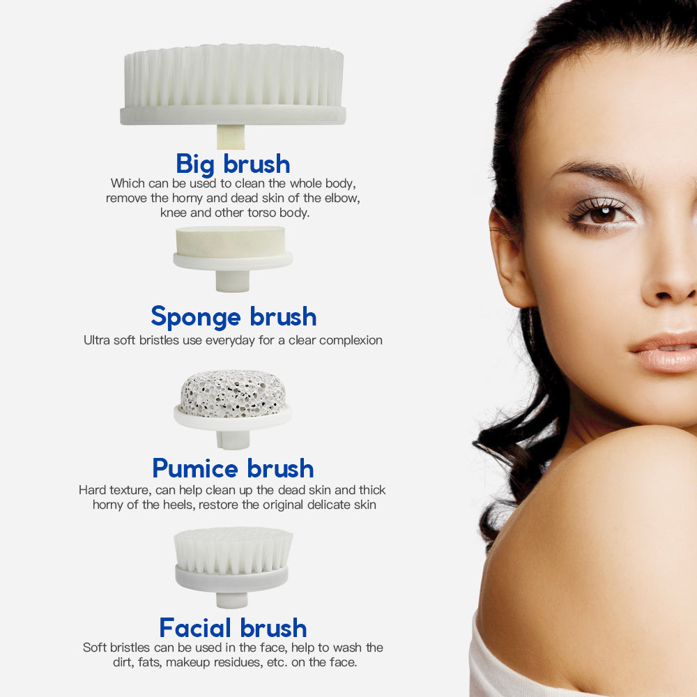 Clevinger Ultimate Spin Facial Cleansing Brush Set - 4 Heads V915-CV0021