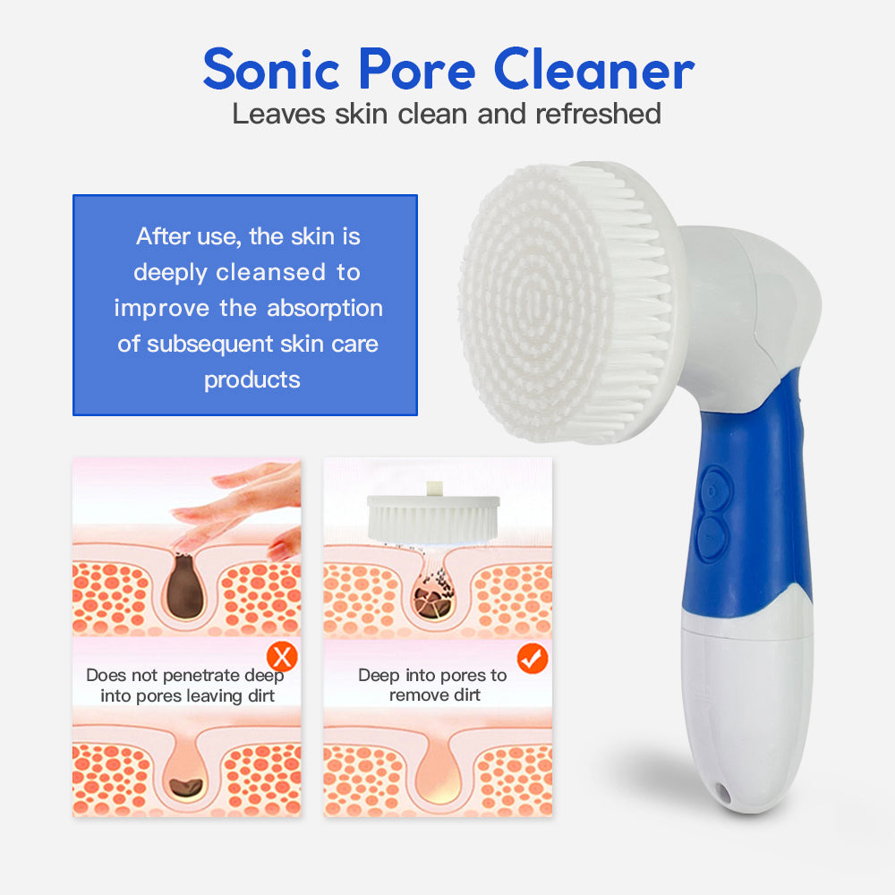 Clevinger Ultimate Spin Facial Cleansing Brush Set - 4 Heads V915-CV0021