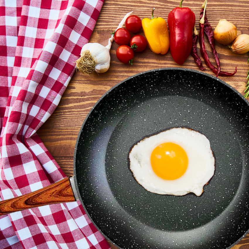 28cm PFOA Free Non-Stick Frypan with Wooden Look Handle V915-CV0051