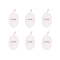 6 pcs Clevinger Eco Oval Facial Exfoliating Loofah - Biodegradable Skin Exfoliation Pads V915-CV0269X6