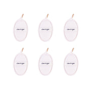 6 pcs Clevinger Eco Oval Facial Exfoliating Loofah - Biodegradable Skin Exfoliation Pads V915-CV0269X6