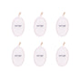 6 pcs Clevinger Eco Oval Facial Exfoliating Loofah - Biodegradable Skin Exfoliation Pads V915-CV0269X6