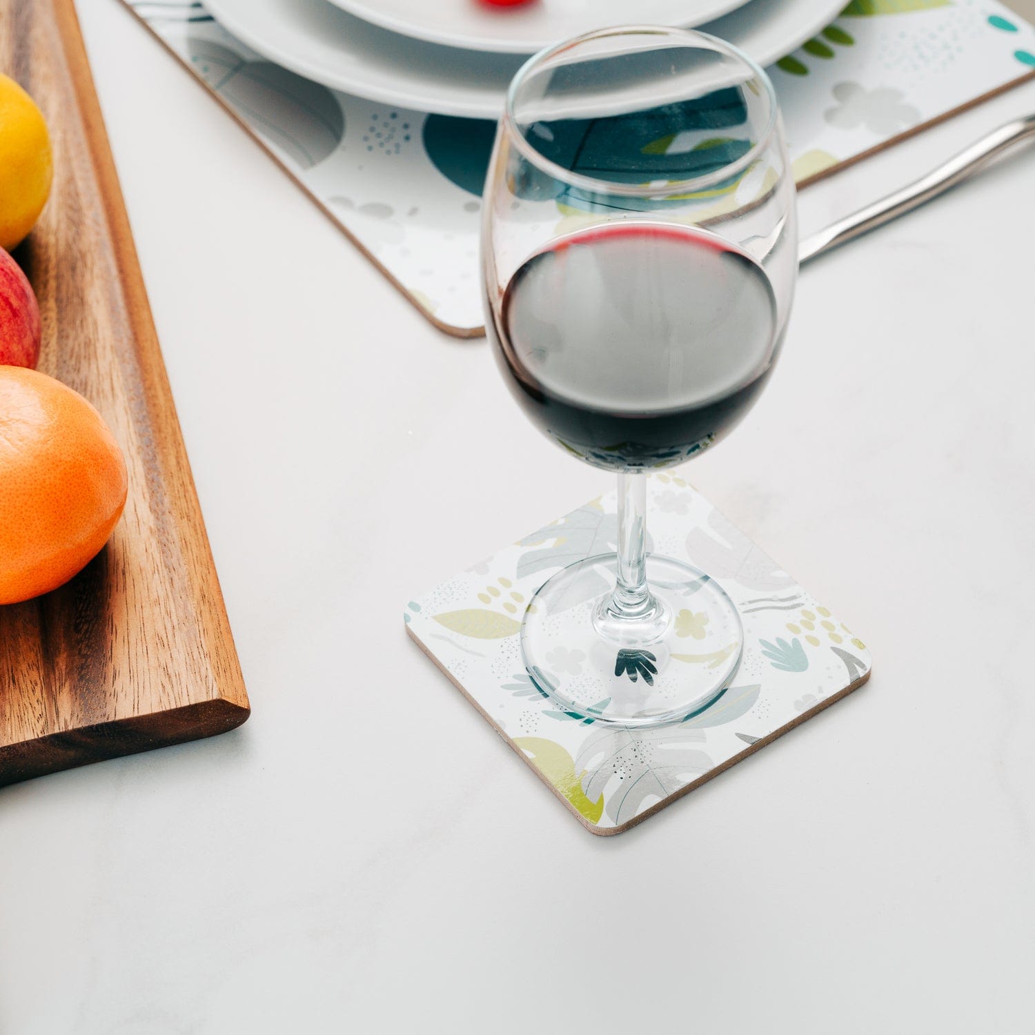 Clevinger Set of 4 MDF Coasters Monstera V915-CV0287