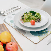 8 Pcs Clevinger MDF Placemats and Coasters Monstera V915-CV0287-CV0288
