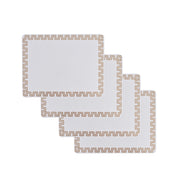 Clevinger Set of 4 MD Placemats Gold Border V915-CV0292