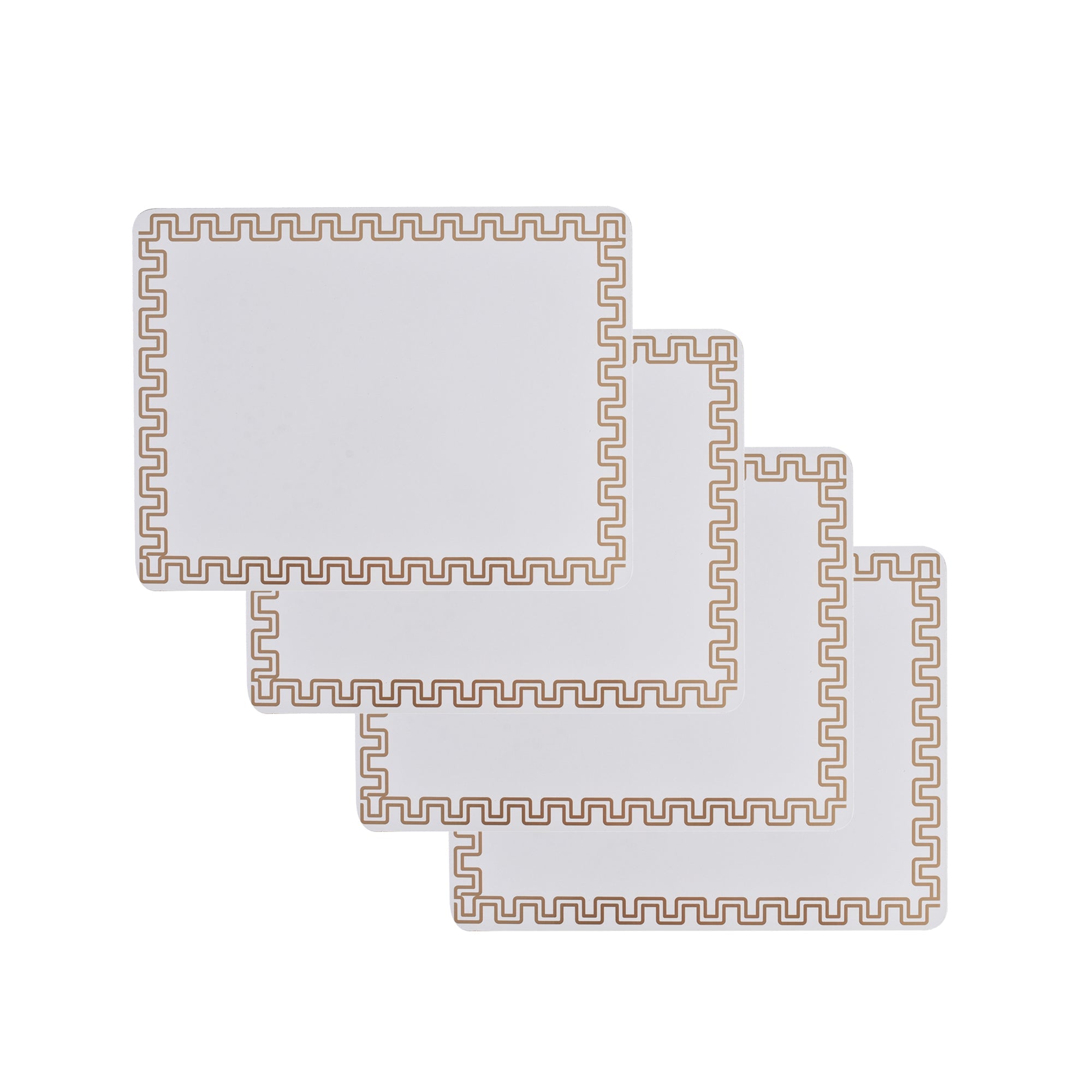 Clevinger Set of 4 MD Placemats Gold Border V915-CV0292