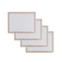 Clevinger Set of 4 MD Placemats Gold Border V915-CV0292