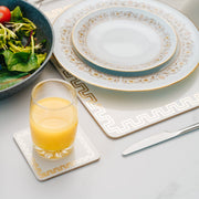 Clevinger Set of 4 MD Placemats Gold Border V915-CV0292