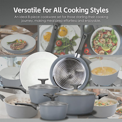 8 Pcs Clevinger Non-Stick Cookware Set V915-CV0316