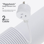 2 Meters Piggyback Extension Power Outlets Lead V915-EL0023