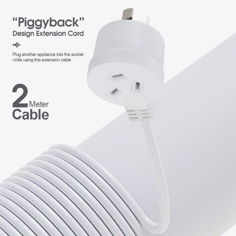 2 Meters Piggyback Extension Power Outlets Lead V915-EL0023