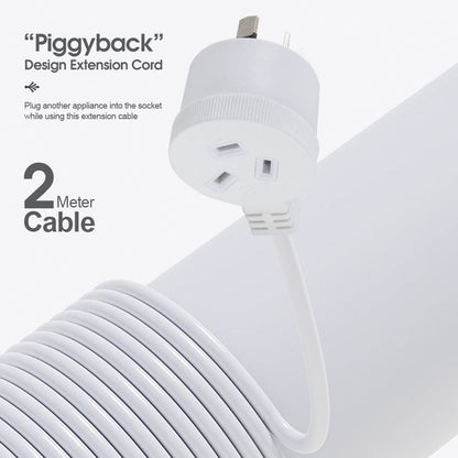 2 Meters Piggyback Extension Power Outlets Lead V915-EL0023