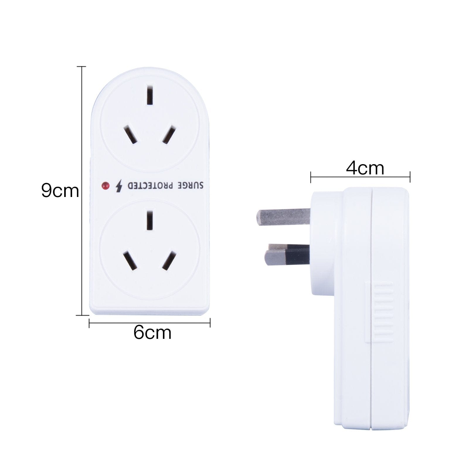 2400W Double Vertical Adapter with Surge Protection V915-EL0026