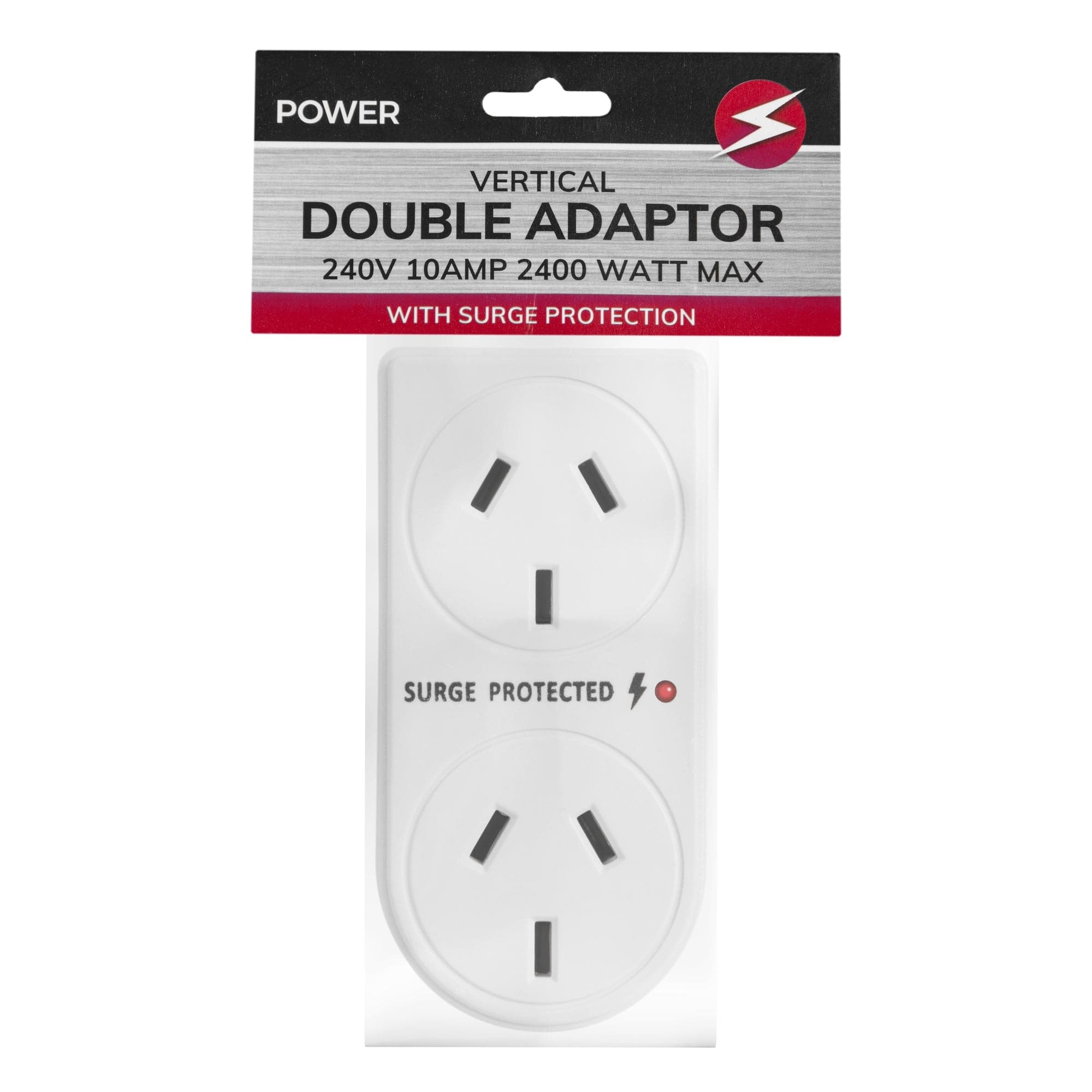 2400W Double Vertical Adapter with Surge Protection V915-EL0026