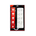 4 Outlet Power Board With Surge Protection with Individual Switches 1M Lead Cable V915-EL0031