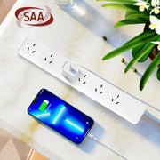 6 Outlet Power Board With Overload Protection 1M Lead Cable V915-EL0033