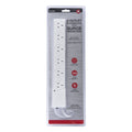 6 Outlet Power Board With Surge Protection 1M Lead Cable V915-EL0034