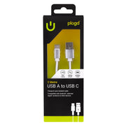 2M USB A to USB C Braided Charge & Sync Cable V915-EL0037