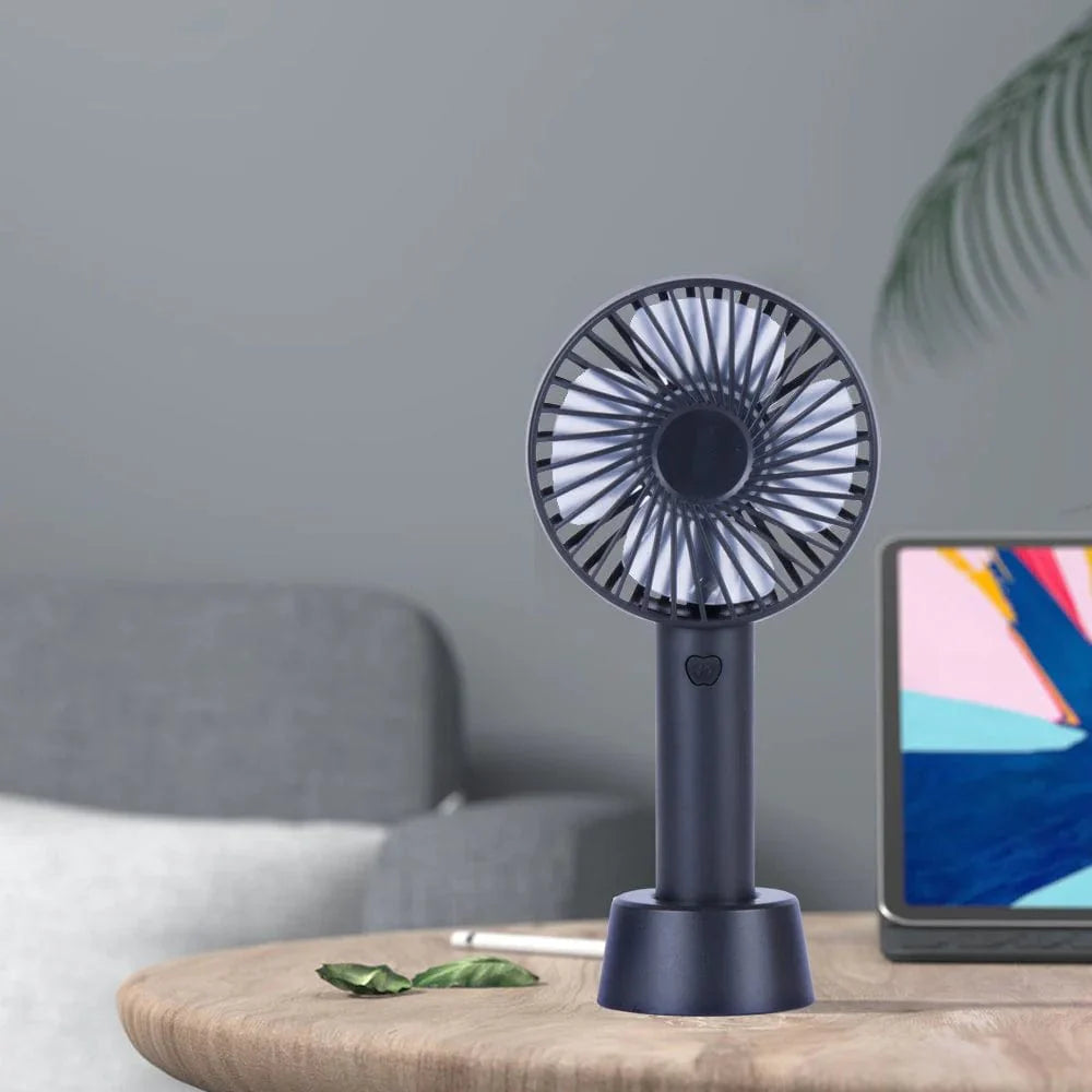 Mini USB Rechargeable Portable Fan with Table Stand V915-EL0078