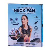 Sports Fan Hanging USB Charging Travel Creative Neck Tool Portable 3 Speeds V915-EL0080-BK