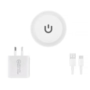 20W USB-C & USB-A Fast Charging Wall Charger + 15W Qi Wireless Charging Pad - Dual-Mode Power Kit V915-EL0091-EL0045