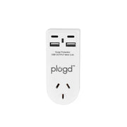 2 USB-A and 2 USB-C Wall Charger with Surge Protection V915-EL0114