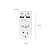 2 USB-A and 2 USB-C Wall Charger with Surge Protection V915-EL0114