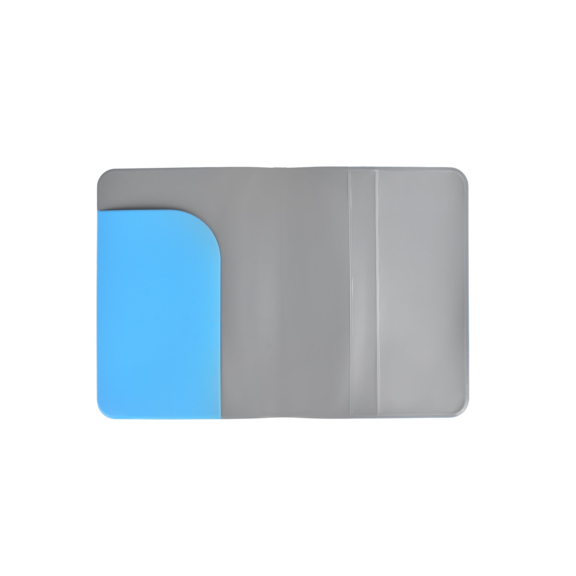 PVC Waterproof Wallet Travel Passport Holder-Blue V915-FM0012-BL