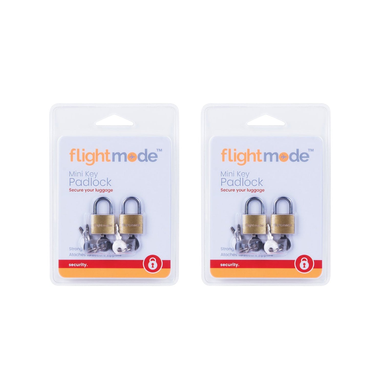 4 Pcs Flightmode Brass Padlock V915-FM0017X2