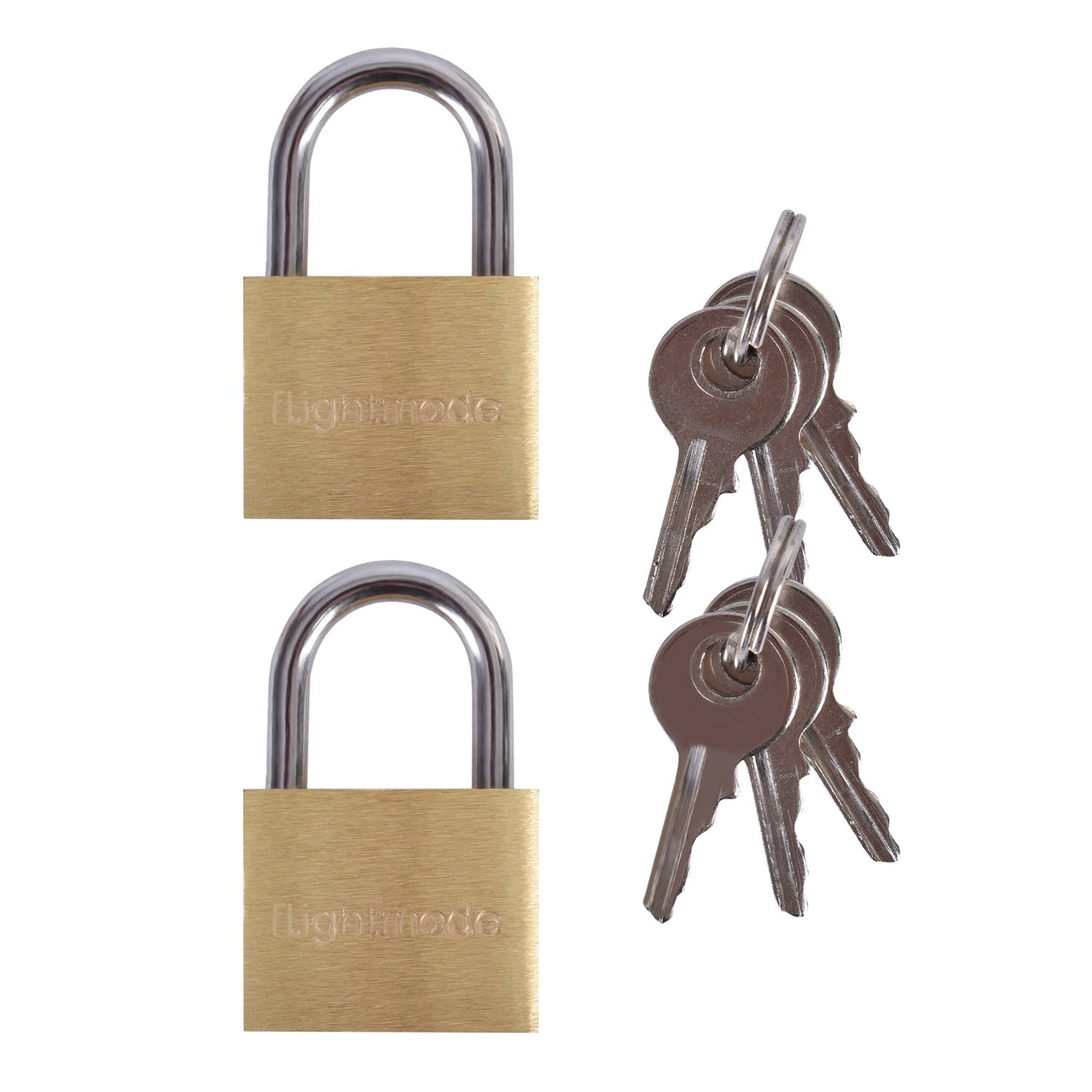 4 Pcs Flightmode Brass Padlock V915-FM0017X2