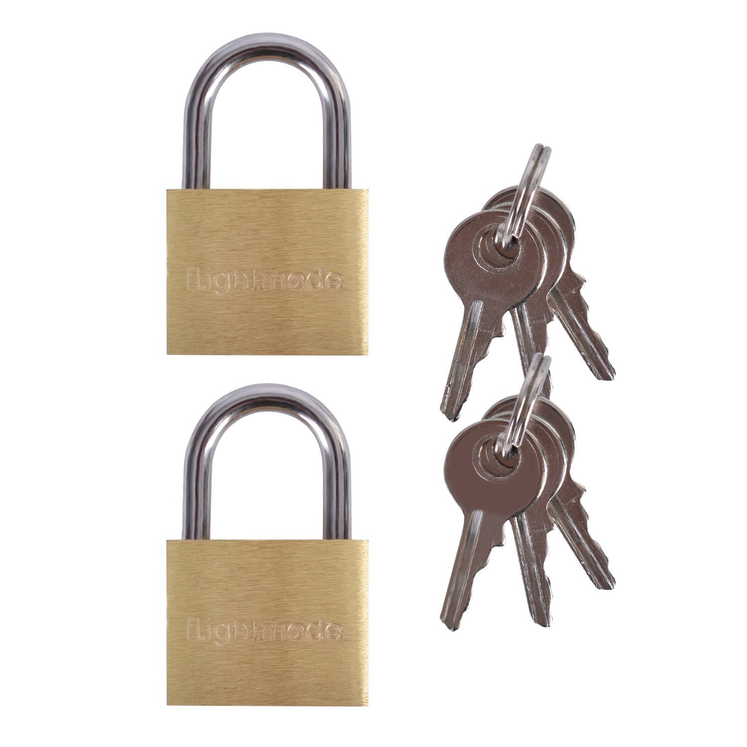 4 Pcs Flightmode Brass Padlock V915-FM0017X2